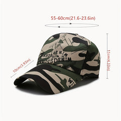 Camouflage Baseball Cap for Fishing and Outdoor Activities