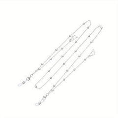 Men's Alloy Glasses Chain Beads Necklace Sunglasses Accessories
