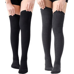 Women's High Thigh Cotton Knee Socks