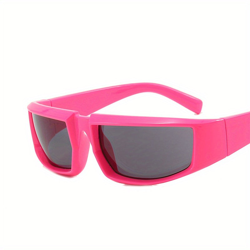 Y2K Wrap Around Sunglasses Mirrored UV400