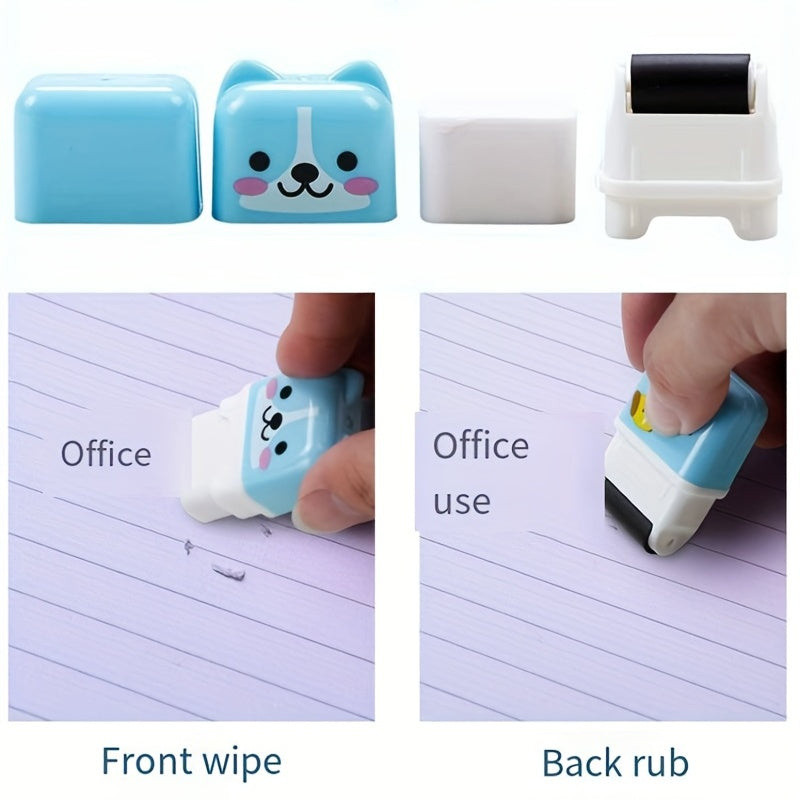 Pencil Roller Eraser With Cleaning Ball Shaving Box Eraser