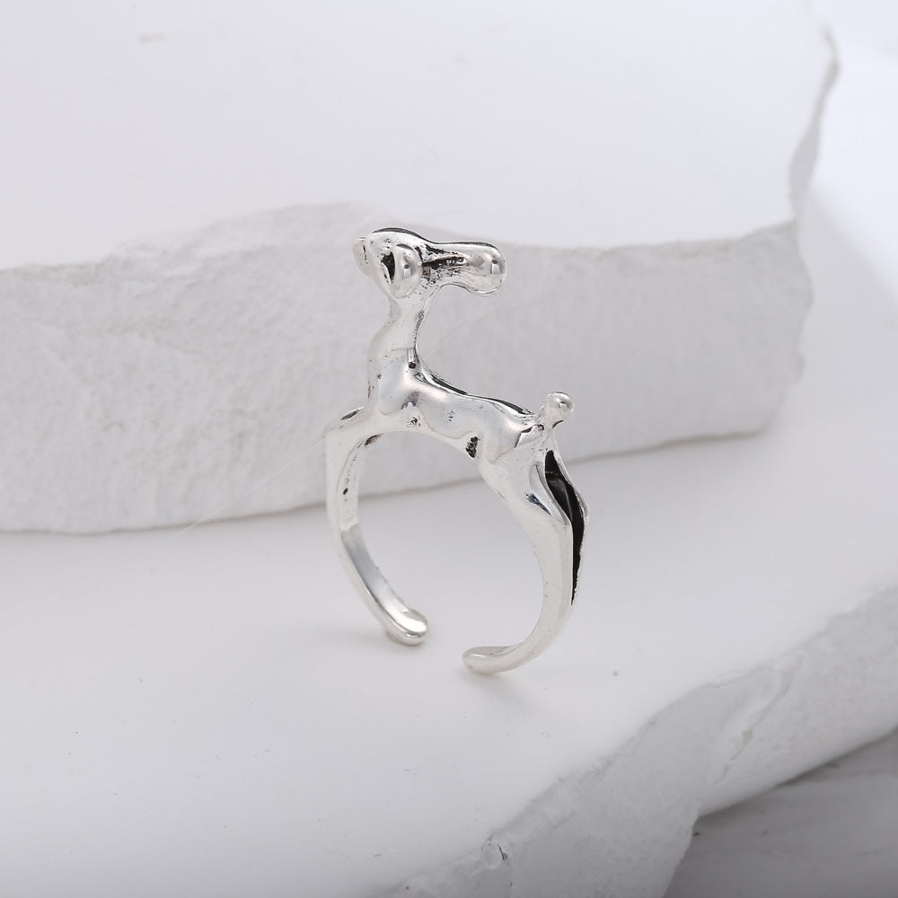 Punk Style Retro Elk Shape Men Ring Hip Hop Ring