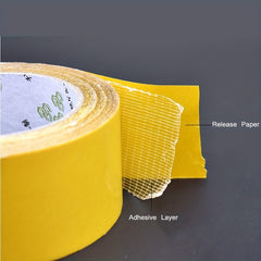 High Viscosity Double Sided Mesh Tape for Glass - Transparent