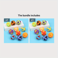 3Pcs Folding Magic Snake Ruler Puzzle Educational Toy Kids Birthday Party Favors