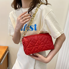 Minimalist Quilted Shoulder Bag All Match Underarm Bag