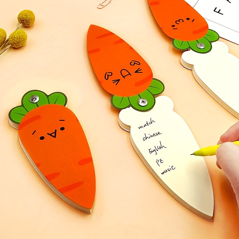 5pcs Carrot Spiral Note Book Portable Small Blank Word Book Card