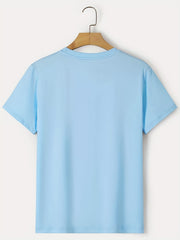 Men's Casual HUG Slogan Graphic T Shirt Short Sleeve Novelty Tees