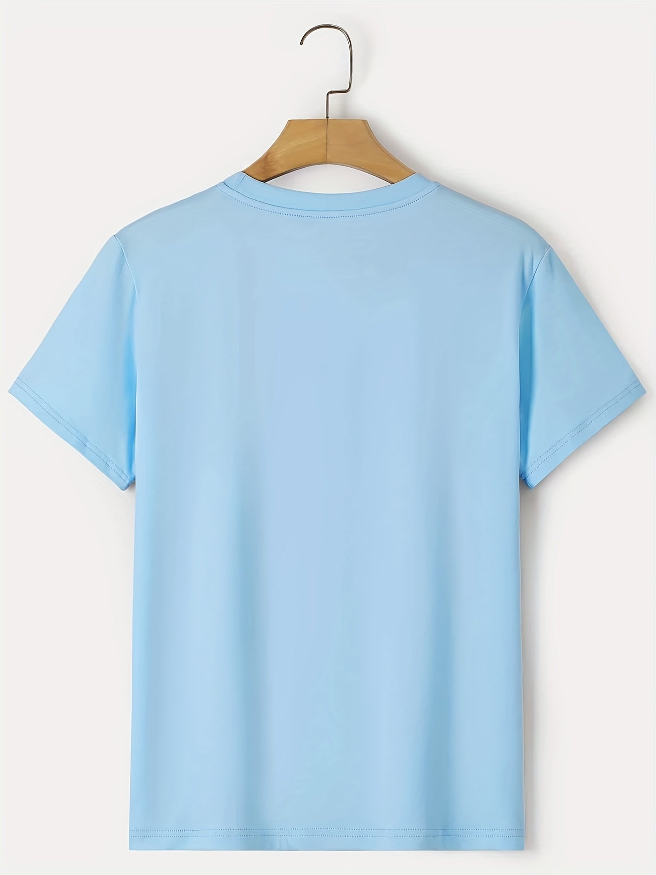 Men's Casual Smile Graphic Print Crew Neck Short Sleeve T-shirt