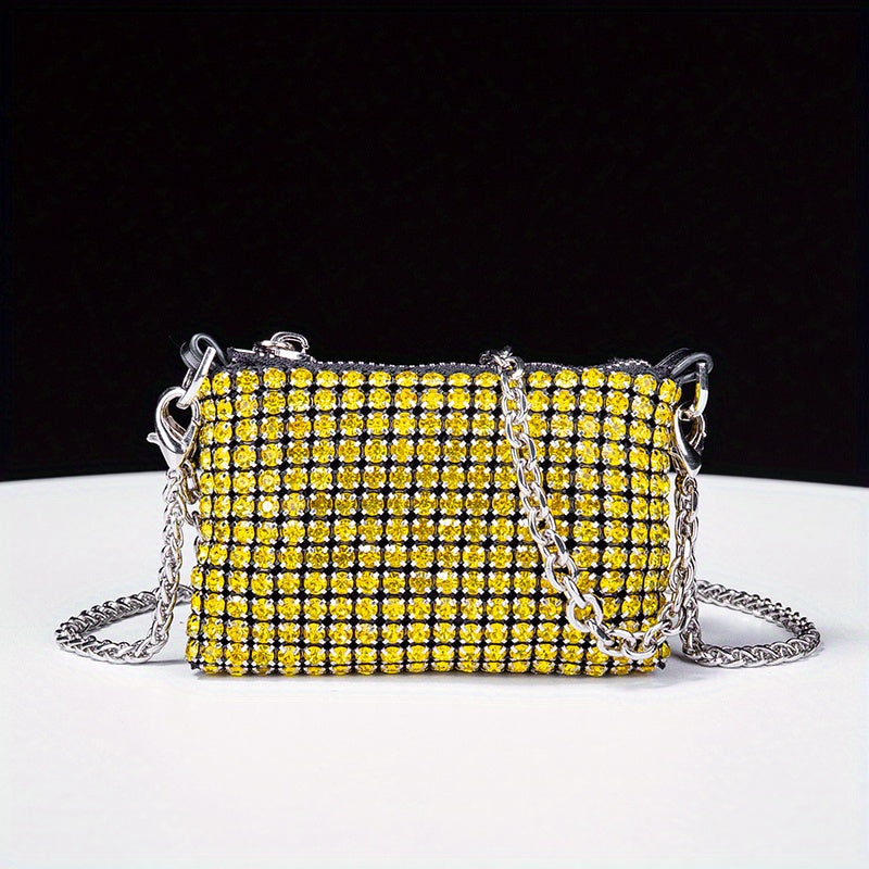 Glitter Rhinestone Evening Bag Dinner Clutch Purse for Party