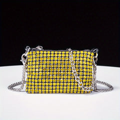 Glitter Rhinestone Evening Bag Dinner Clutch Purse for Party