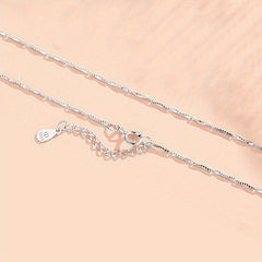 925 Sterling Silver Necklace Women's Clavicle Chain Variety Of Chain Types