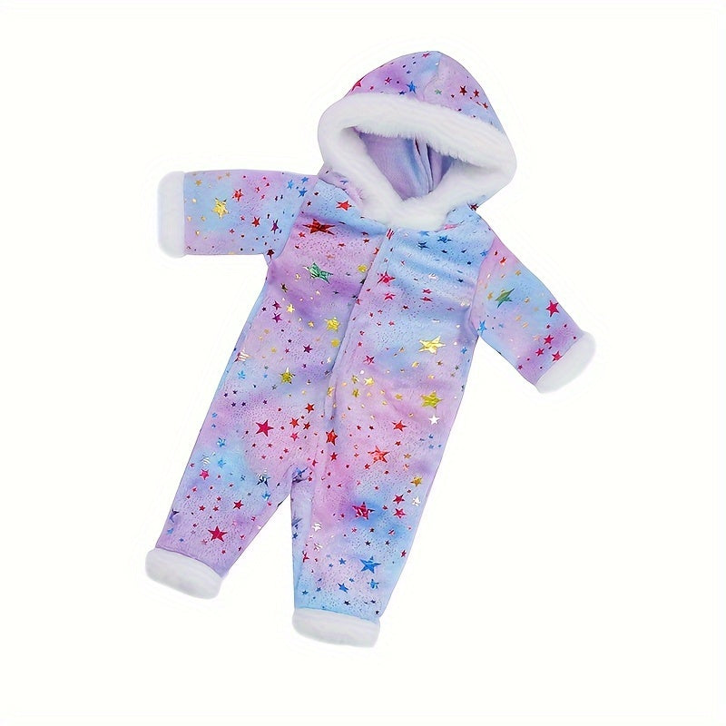 Plush Doll Onesie for 43 & 43 0cm Reborn Silicone Youngsters - Red