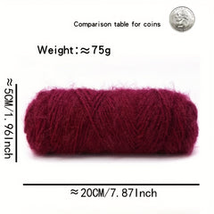 5 balls Wool Blend Yarn for Scarf DIY Crocheting and Knitting