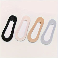 4 Pairs Invisible Ankle Socks Lightweight Breathable Women's Stockings