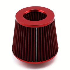 High Flow 76mm Sports Racing Car Tuning Cold Mushroom Head 6 Inch Cone Airfilter