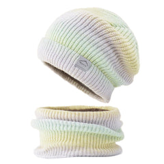 Winter Women Beanies Snood Set Girls Hats Soft Warm Hat Christmas For Her