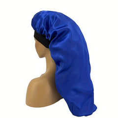 Silky Long Bonnet For Sleeping Solid Night Cap For Women