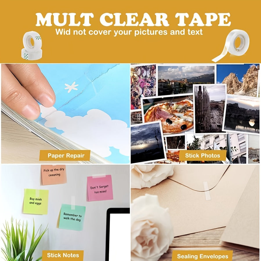 Clear Packing Tape 49ft, 1.3 Packs