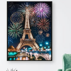 5D DIY Diamond Painting - Eiffel Tower Wall Decor Set