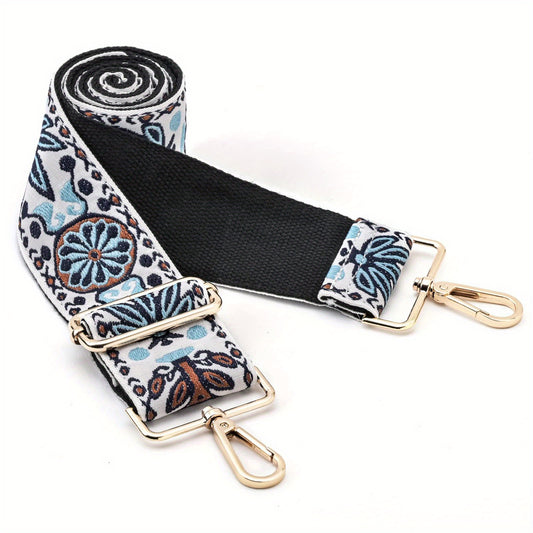 Embroidered Shoulder Strap Replacement Handbag Adjustable Wide Shoulder Strap