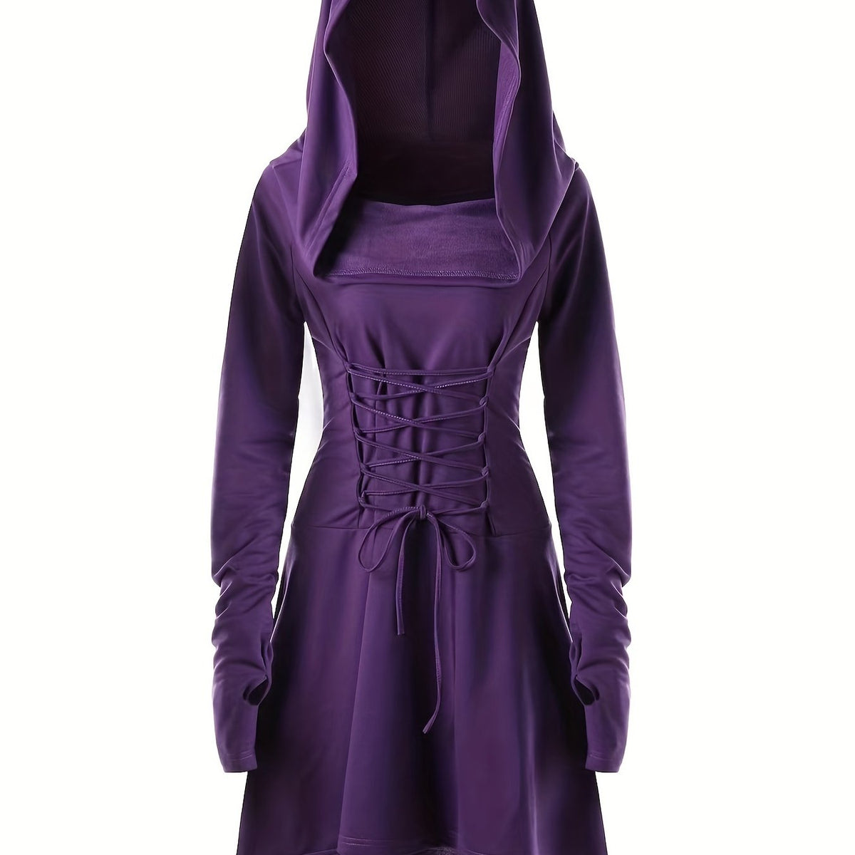 Long Sleeve Hooded Cosplay Dress Halloween Party Dress Women's Clothing