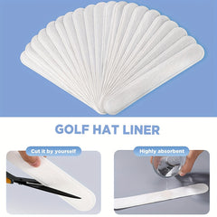10pcs Baseball Cap Sweat Stickers Neck Antiperspirant Disposable Pads
