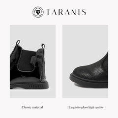 TARANIS Girls Classic Knee High Boots Suede Soft Anti-Slip High Top Winter Shoes