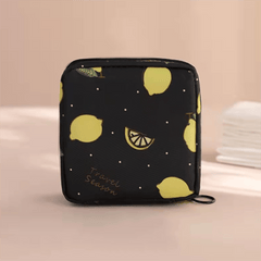 Cartoon Zipper Sanitary Napkin Bag Lipstick Key Earphone Storage Bag