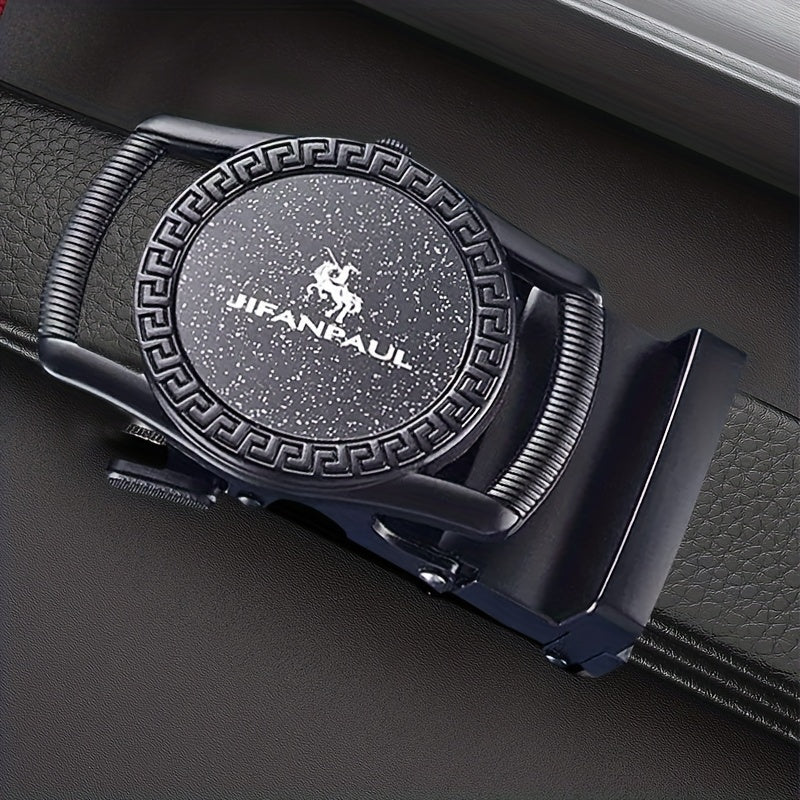 Men's PU Leather Auto Buckle Belt