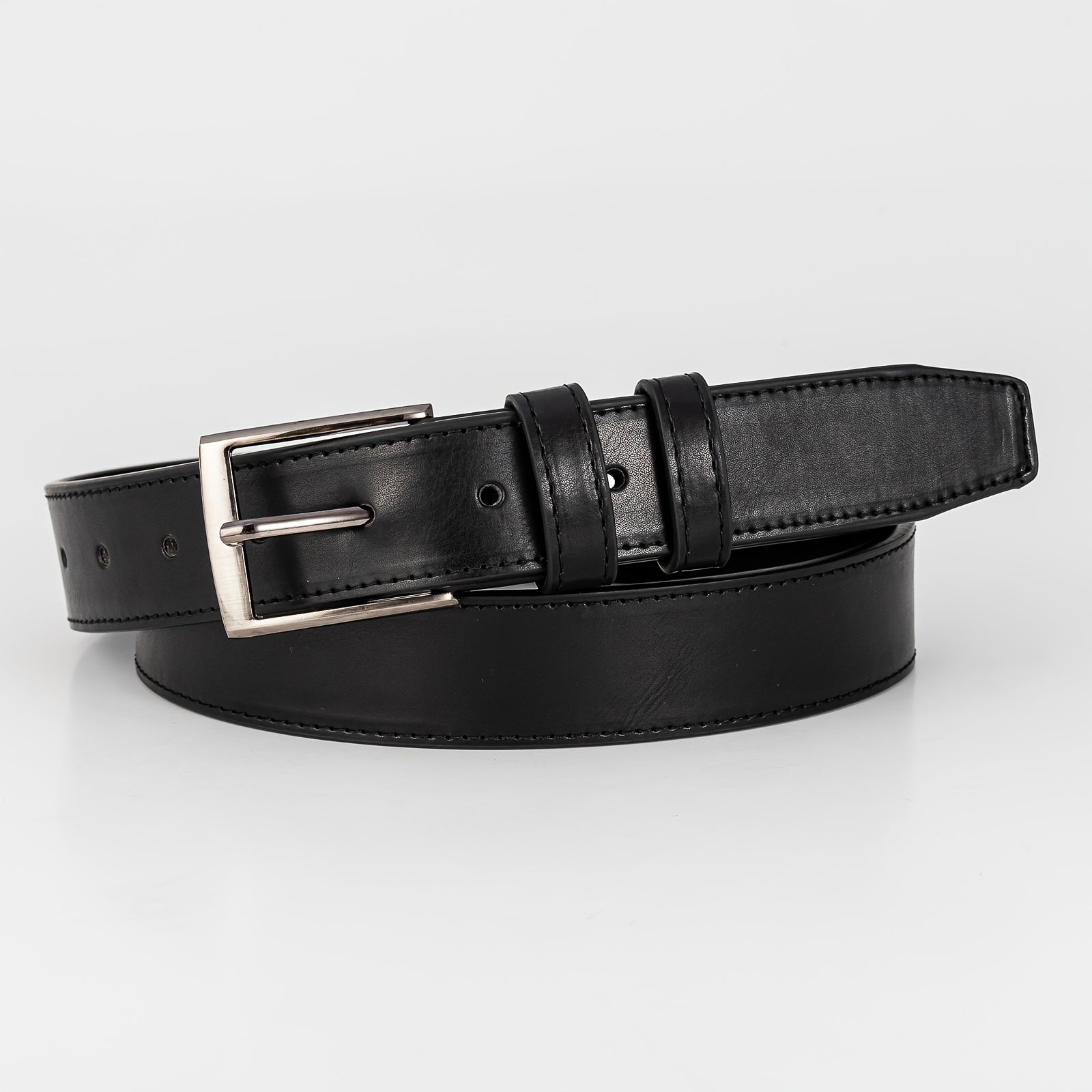 Men's Pin Buckle PU Leather Belt for Casual Wear