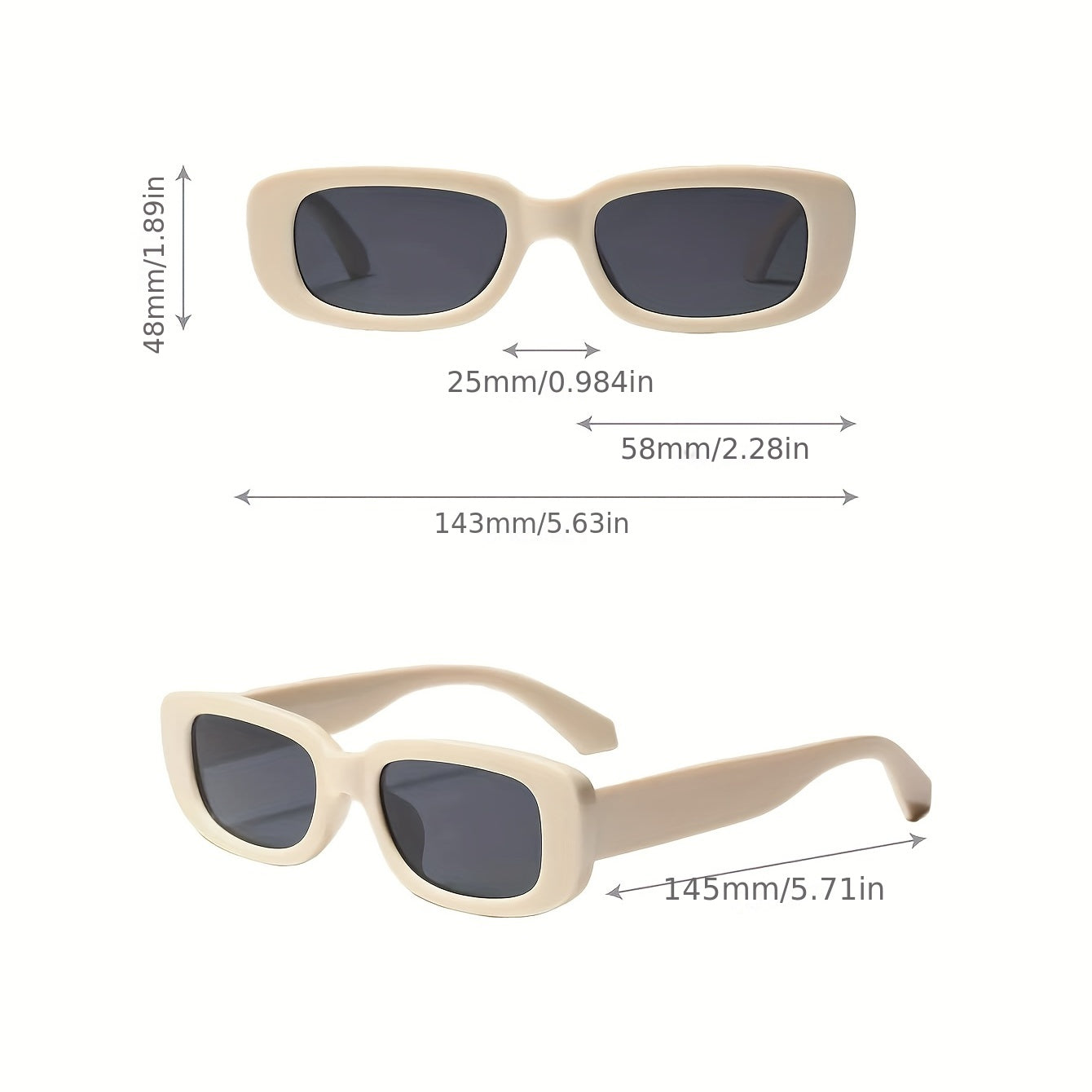Retro Vintage Square Sunglasses UV400