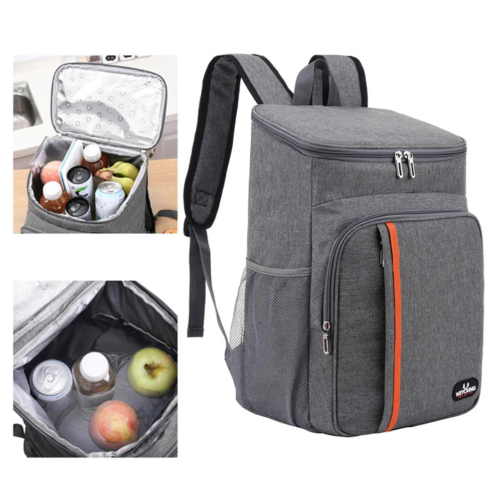 18L Cooler Backpack Thermal Bag Lightweight Picnic Insulated Leak-Proof