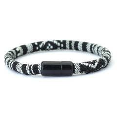 Men's Braided Leather Bracelet Bangle - Gift For Son