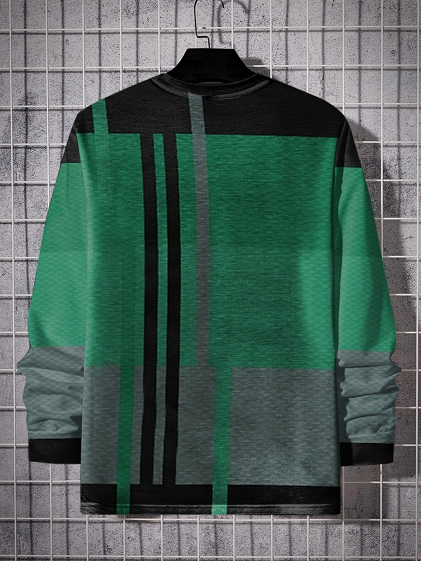 Men's Long Sleeve Novelty T-shirt for Spring/Autumn