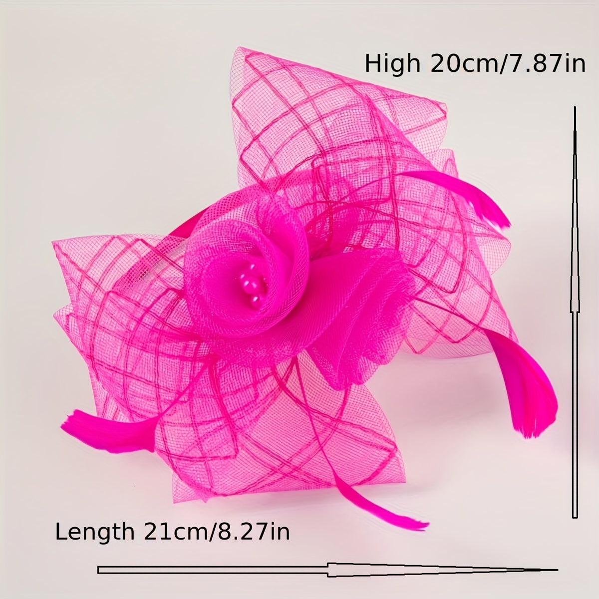 Big Mesh Bow Flowers Hair Hoop Headwear Hair Accessories For Girls