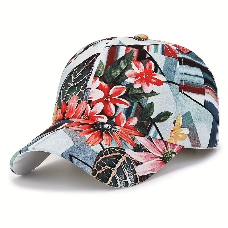 Flower Sun Hat Peaked Cap for Hiking