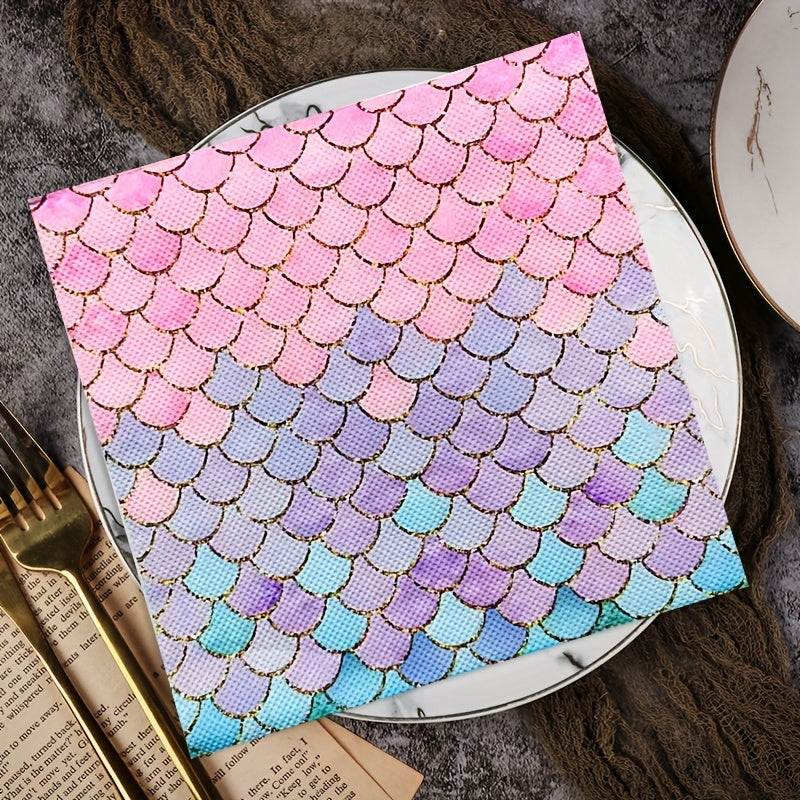 Ocean Mermaid Theme Party Dinnerware Dessert Buffet Cake Lunch Dinner Plates