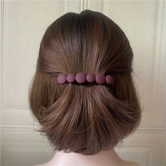Long Barrette Frosted Style Hair Clip For Back Head Hair