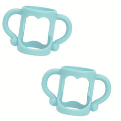 2pcs Baby Bottle Handles BPA Soft Silicone Bottle Handles