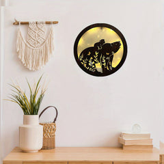 LED Light Carving Fairy Tale Wooden Hanging Sign