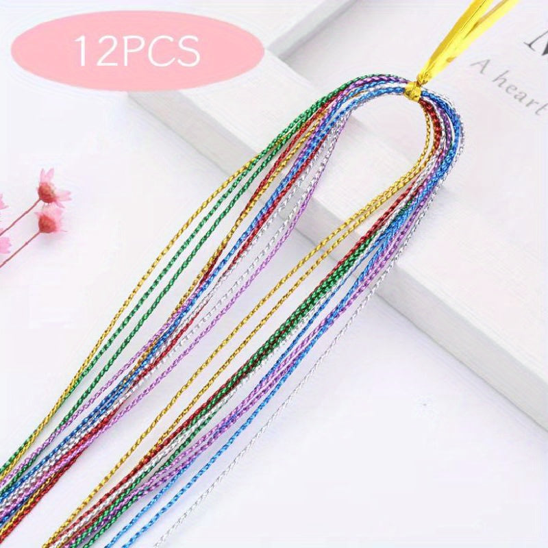 Y2K Luminous Hair Rope Rainbow Hair String