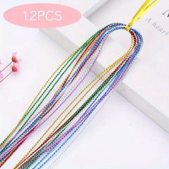 Y2K Luminous Hair Rope Rainbow Hair String
