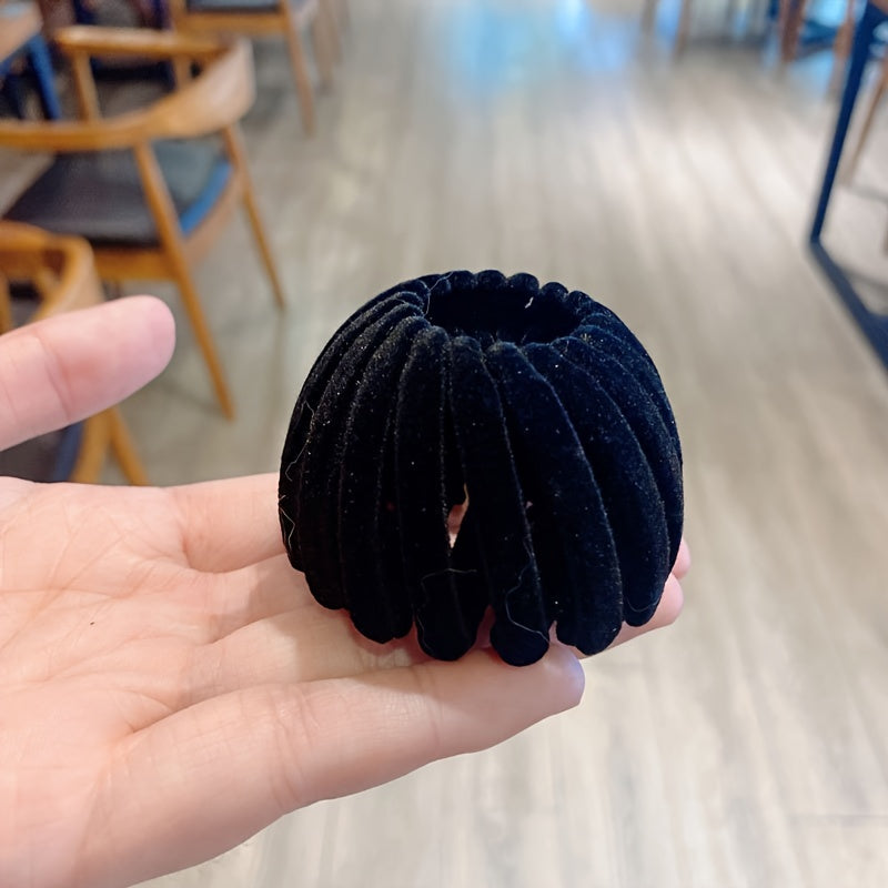 Velvet Hair Claw Clip Birds Nest Magic Hair Clip Women Hair Holder