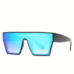 Large Gradient Shield Sunglasses UV400 for Outdoor Travel