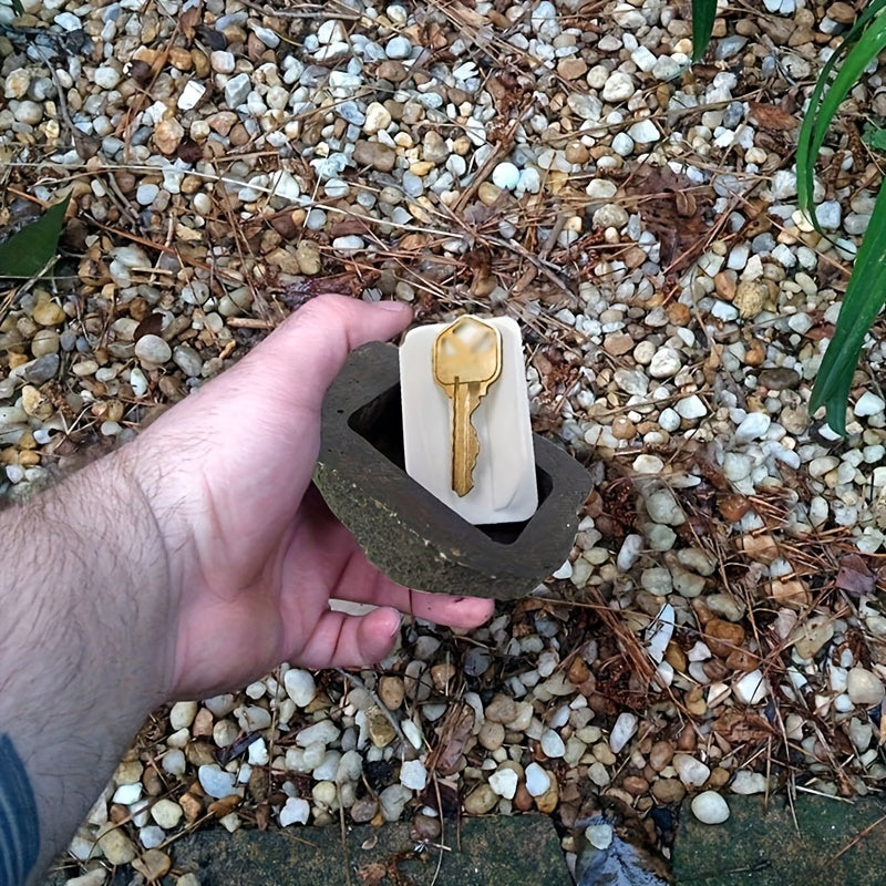 Outdoor Courtyard Home Key Box Small Stone Decoration