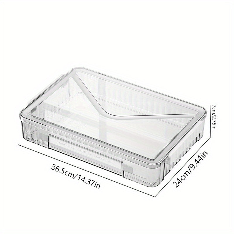 Pink Desktop Storage Box With Latching Lid - Stationery, Cables, Pens Organizer