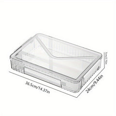 Pink Desktop Storage Box With Latching Lid - Stationery, Cables, Pens Organizer