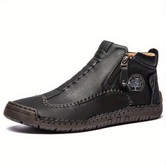 Men's Lightweight PU Zip Boots