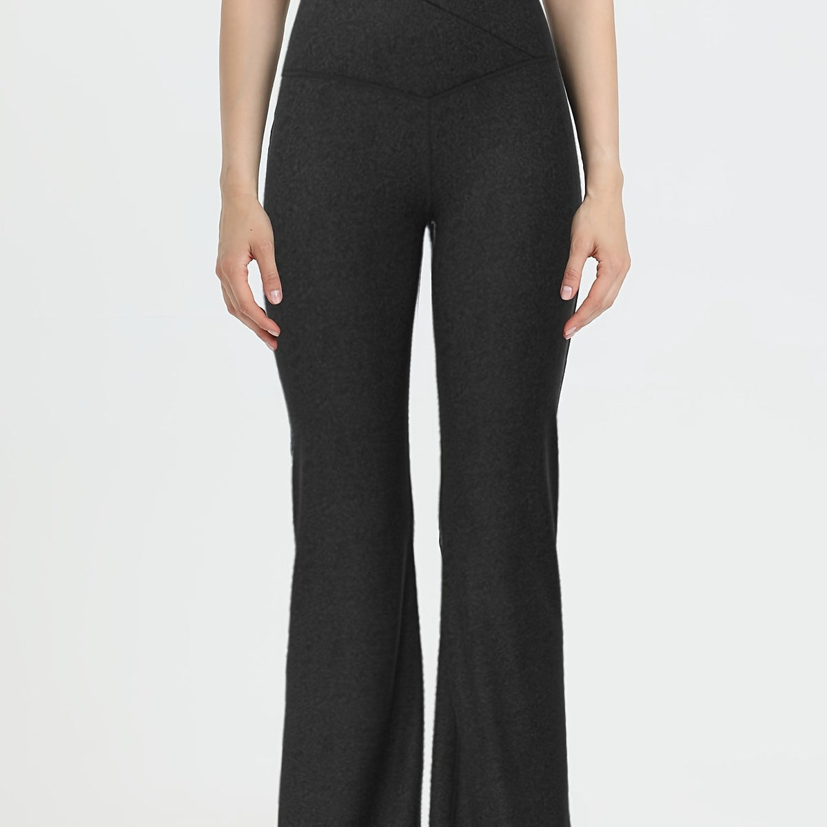 High Waist Yoga Pants Butt Lifting Flared Fitness Trouser