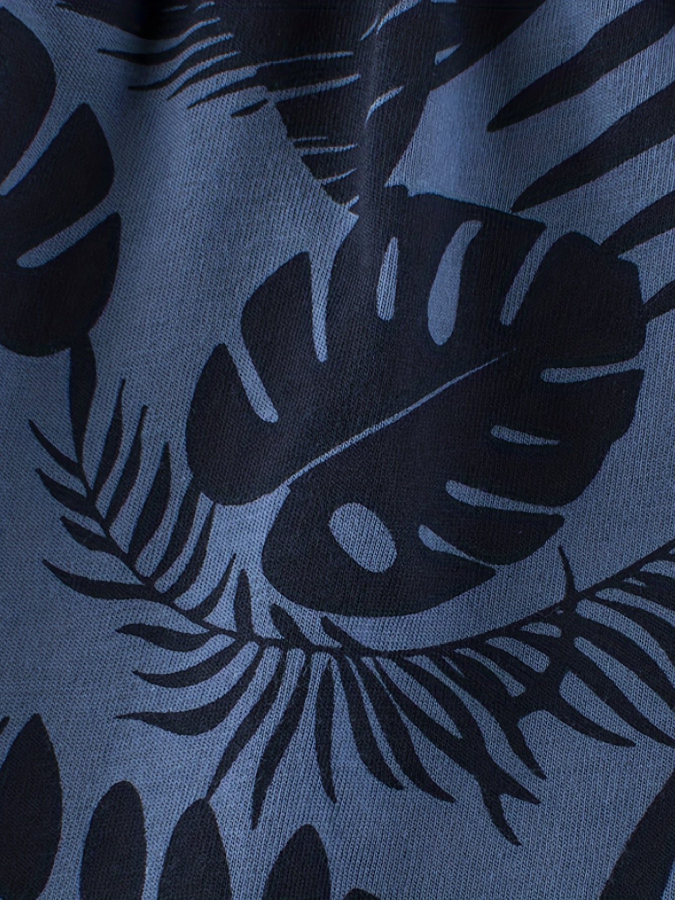 Tropical Leaf Print Boys Quick-drying Shorts